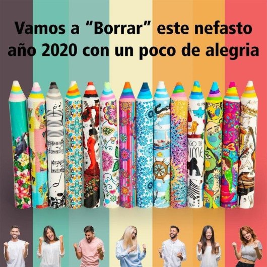 Gomma da cancellare in forma di matita Javier Tucán set di 2