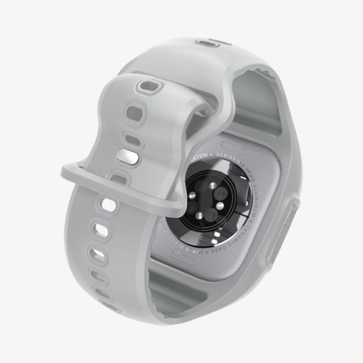 Cover Spigen Liquid Air Pro + Cinturino per Apple Watch 10 46mm Grigio