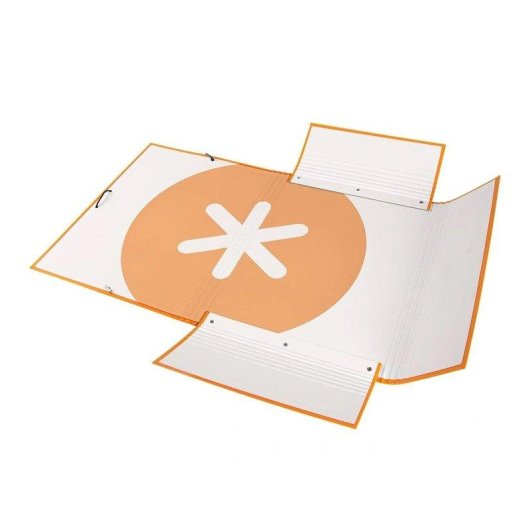 Cartella A4 Liderpapel Antartik 3 Scomparti Gomme Coral