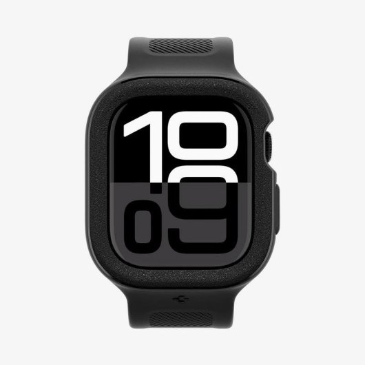 Cover Spigen Vault Pro + Cinturino per Apple Watch 10 42mm Nero Acciaio Inossidabile
