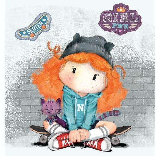 Estuche Escolar Triple Karactermania Forever Ninette Skater con 40 Utensilios