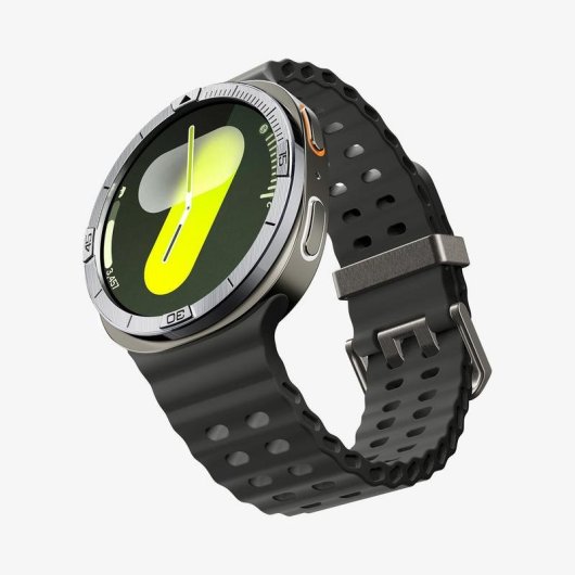 Funda Spigen Bezel Tune para Samsung Watch 8 44mm Plata Aluminio Acero Inoxidable