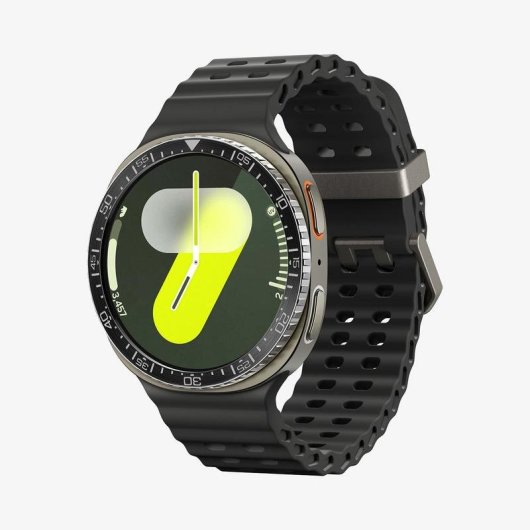 Cover Spigen Bezel Tune per Samsung Watch 8 44mm Nero Alluminio Acciaio Inossidabile