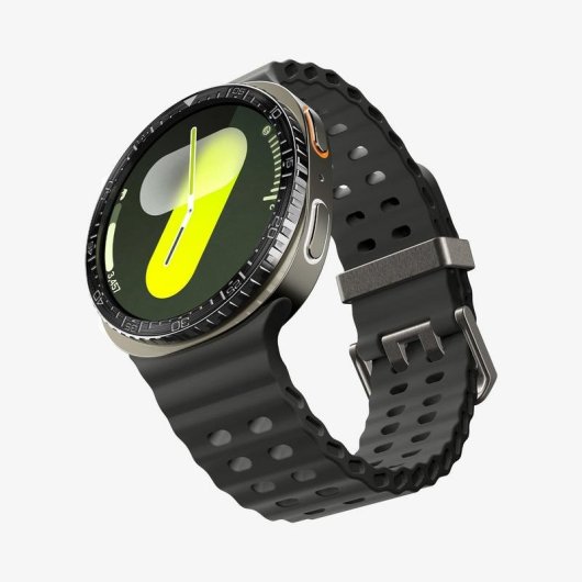 Cover Spigen Bezel Tune per Samsung Watch 8 44mm Nero Alluminio Acciaio Inossidabile