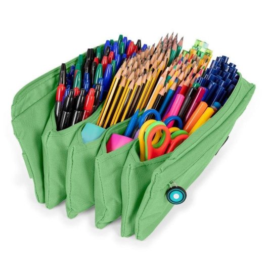 Estuche Portatodo Cuádruple Grafoplás Menta para Material Escolar
