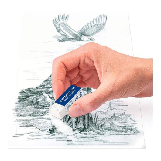 Goma de borrar Staedtler Mars Plastic Set 2 unidades Blanco