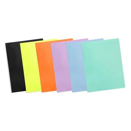 Cartella Liderpapel A4 con 40 Buste Trasparenti Arancione Fluor