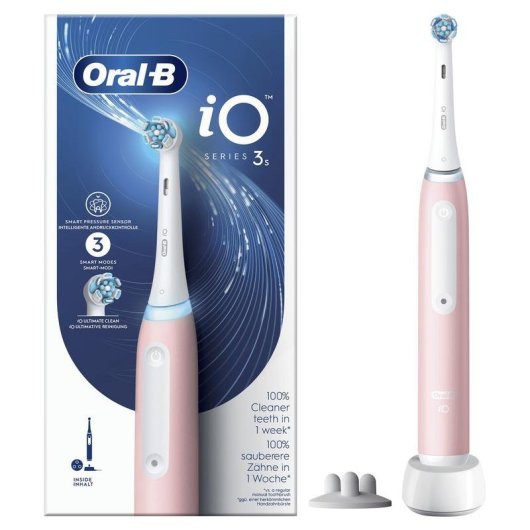 Cepillo de Dientes Oscilante Rotativo Oral-B iO3 3 Modos 2 Cabezales Sensor de Presión Temporizador