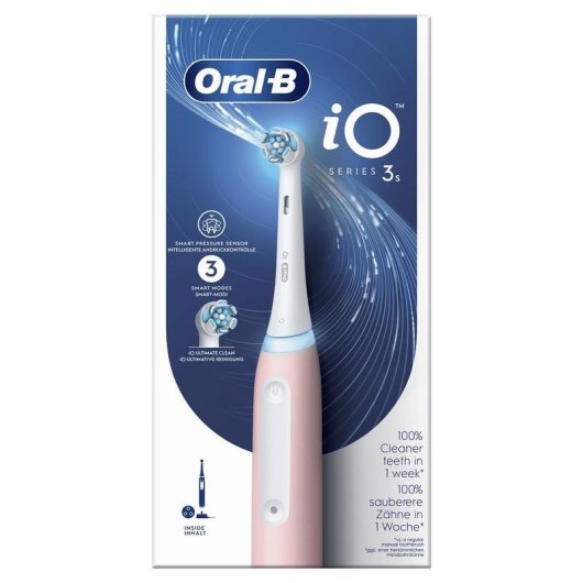 Cepillo de Dientes Oscilante Rotativo Oral-B iO3 3 Modos 2 Cabezales Sensor de Presión Temporizador