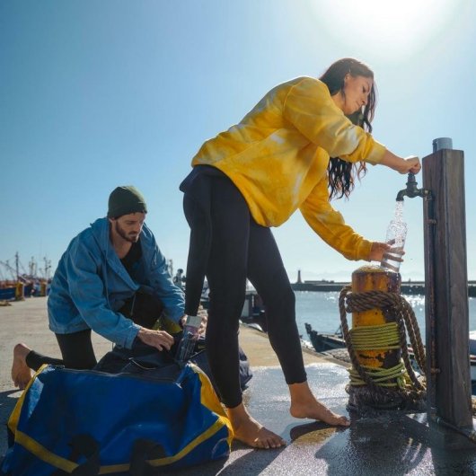 Garrafa filtrante Brita Fill&go 0,6 L Azul Pastel com 2 Microdiscs