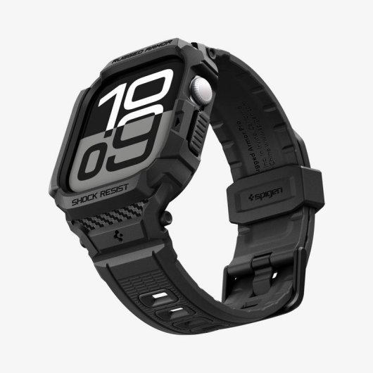 Cover Spigen Rugged Armor Pro 2 per Apple Watch 10/11 (46mm) Nera