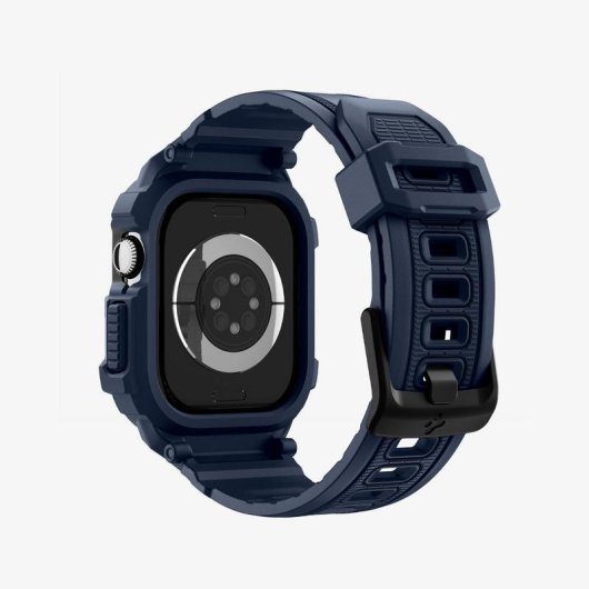 Cover protettiva Spigen Rugged Armor Pro 2 + cinturino per Apple Watch 10/11 42mm Marina