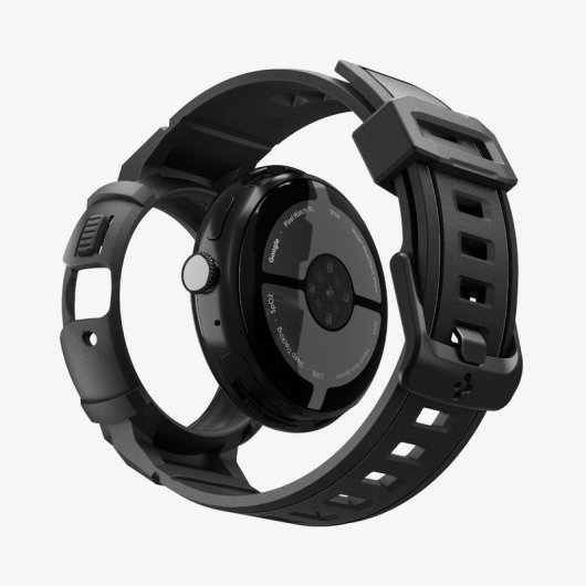 Funda Spigen Rugged Armor Pro + Stand pour Google Pixel Watch 4 (41mm) TPU Noir