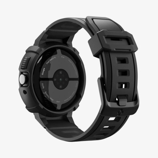 Funda Spigen Rugged Armor Pro + Stand pour Google Pixel Watch 4 (41mm) TPU Noir