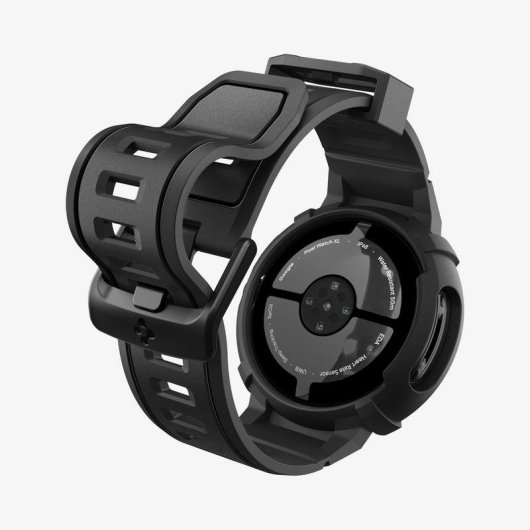 Funda Spigen Rugged Armor Pro + Stand pour Google Pixel Watch 4 (41mm) TPU Noir