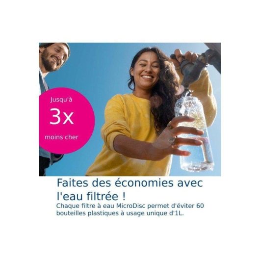 Garrafa Filtro Brita Vital Fill&Go 0,6 L Apricot