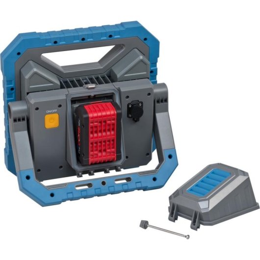 Luz de trabajo independiente Brennenstuhl BS 8050 MH LED 82W IP55 Cian Gris