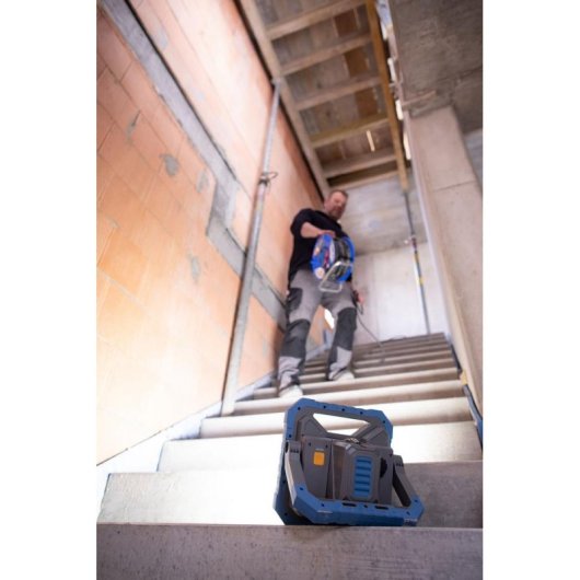 Luz de trabajo independiente Brennenstuhl BS 8050 MH LED 82W IP55 Cian Gris