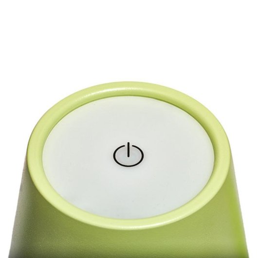 Lâmpada de mesa Muitomas TABLELAMPGN Verde LED 5W Táctil 3 temperaturas