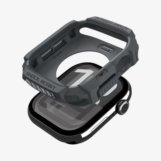 Funda Spigen Rugged Armor 2 para Apple Watch 10/11 46mm Gris TPU
