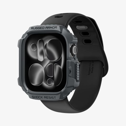Funda Spigen Rugged Armor 2 para Apple Watch 10/11 46mm Gris TPU