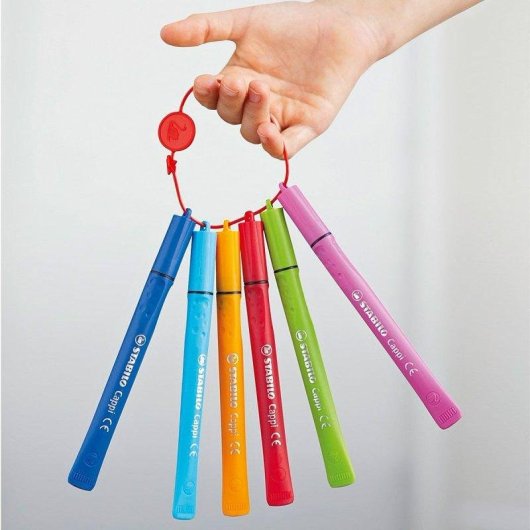 Estuche de 12 Rotuladores Ergonómicos Stabilo Cappi