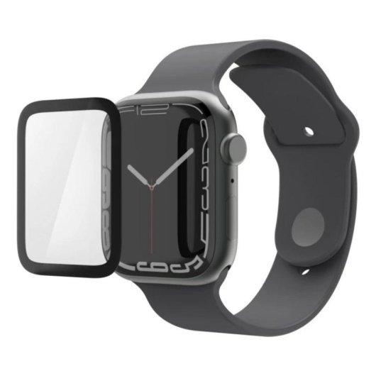 Protector de pantalla Hama Super Hybrid para Apple Watch 11, Negro Transparente