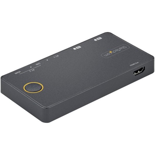 Conmutador KVM Startech 2 Puertos USB-C HDMI 4K 60Hz