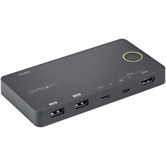 Conmutador KVM Startech 2 Puertos USB-C HDMI 4K 60Hz