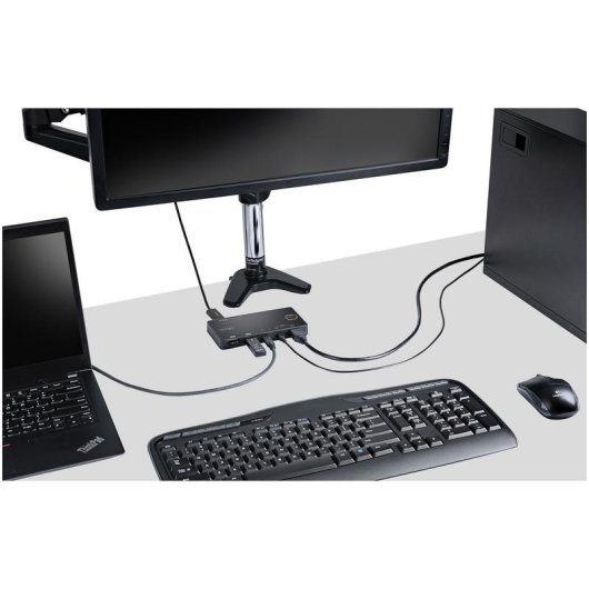 Conmutador KVM Startech 2 Puertos USB-C HDMI 4K 60Hz