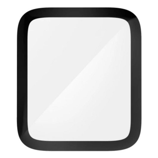 Protector de pantalla Hama Super Hybrid negro transparente para Apple Watch 11, resistente a golpes