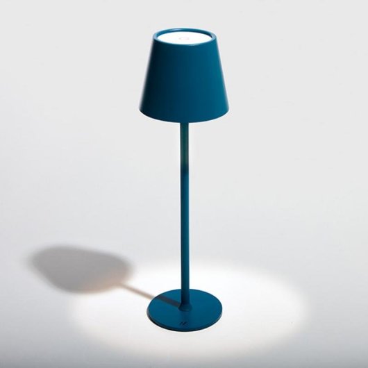 Lâmpada de mesa Muitomas TABLELAMPBL LED 5W táctil azul ártico