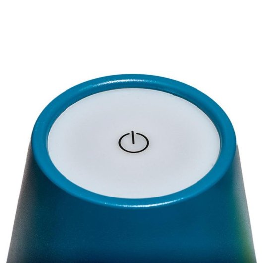 Lâmpada de mesa Muitomas TABLELAMPBL LED 5W táctil azul ártico