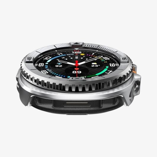 Protectora Spigen Bezel Tune Pro para Samsung Galaxy Watch 8 Classic 46mm Plata