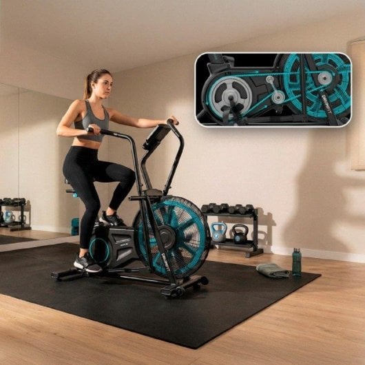 Bicicleta Fija Cecotec Drumfit WOD Rider 2000 Eolo PRO Resistencia Aire