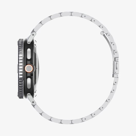 Funda Spigen Bezel Tune para Samsung Watch 8 Classic 46mm Acero Inoxidable Plata