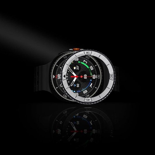 Funda Spigen Bezel Tune para Samsung Watch 8 Classic 46mm Acero Inoxidable Plata