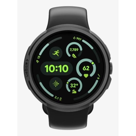 Funda Spigen Liquid Air pour Google Pixel Watch 4 (45mm) Noir TPU