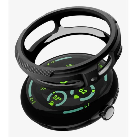 Funda Spigen Liquid Air pour Google Pixel Watch 4 (45mm) Noir TPU