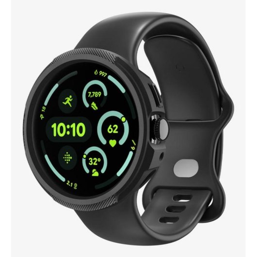 Funda Spigen Liquid Air pour Google Pixel Watch 4 (45mm) Noir TPU