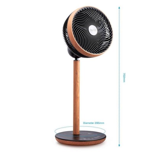 Ventilateur de Sol Clean Air Optima CA-408 Smart 26W 12 Vitesses Wi-Fi Oscillation Silencieux