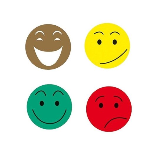 Bolsa de Gomets Redondos con Emoticonos Apli Kids Smiley Multicolor