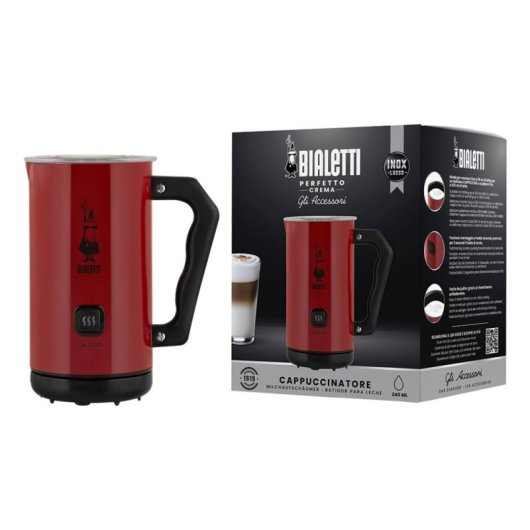 Calentador/Espumador de Leche Automático Bialetti MKF02 Rojo 150 ml