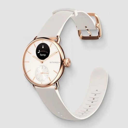 Withings ScanWatch 2 Bluetooth 38mm OLED Rose Résistance Eau 5ATM SpO2 Pulsomètre