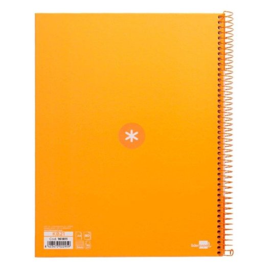 Quaderno Antartik A4 Spirale Copertina Rigida Banda Colorata Mostarda