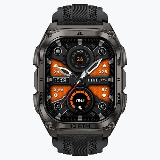 Kospet Tank M4 Bluetooth GPS 50mm AMOLED Schwarz Einheitsgröße Wasserdicht IP69K SpO2 Pulsmesser
