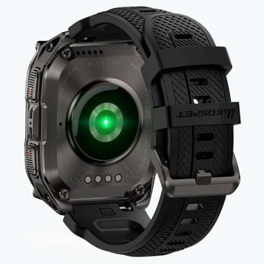 Kospet Tank M4 Bluetooth GPS 50mm AMOLED Schwarz Einheitsgröße Wasserdicht IP69K SpO2 Pulsmesser