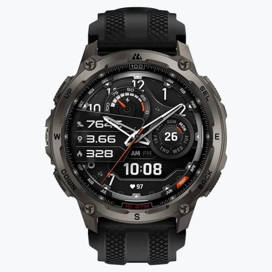 Kospet Tank T4 Bluetooth GPS 48mm AMOLED Schwarz Unisex Wasserdicht IP69K