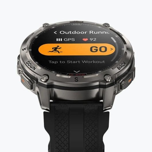 Kospet Tank T4 Bluetooth GPS 48mm AMOLED Schwarz Unisex Wasserdicht IP69K