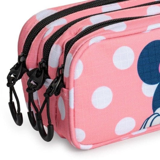 Estuche Escolar Triple Karactermania Minnie Mouse Closer con Material Escolar Incluido